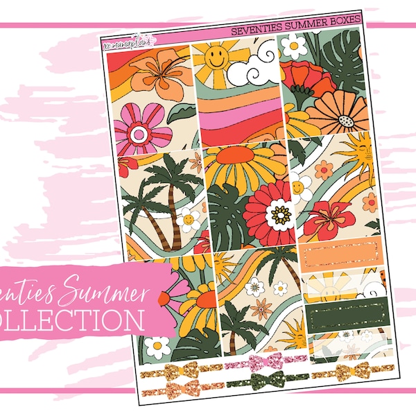 Seventies Summer Collection | Planner Sticker Kit