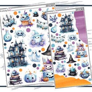 Spooky Deco Matte or Clear | Planner Stickers