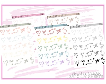 026 MNML STIX- Pfeile | Klar matte Planer Sticker