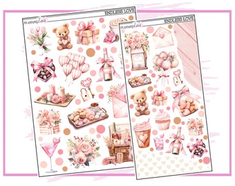 Endless Love Deco Matte or Clear | Planner Stickers