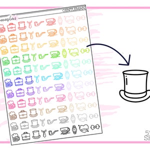 Gentleman | Planner Stickers