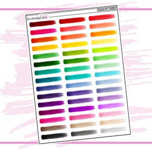 Swatches | Planner Stickers