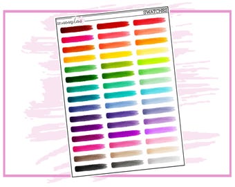 Swatches | Planner Stickers