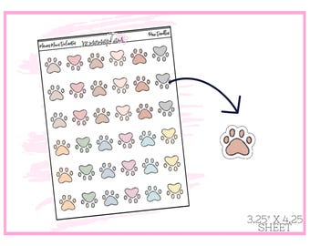 Mamas Minis Delicates- Paw Doodle | Planner Stickers