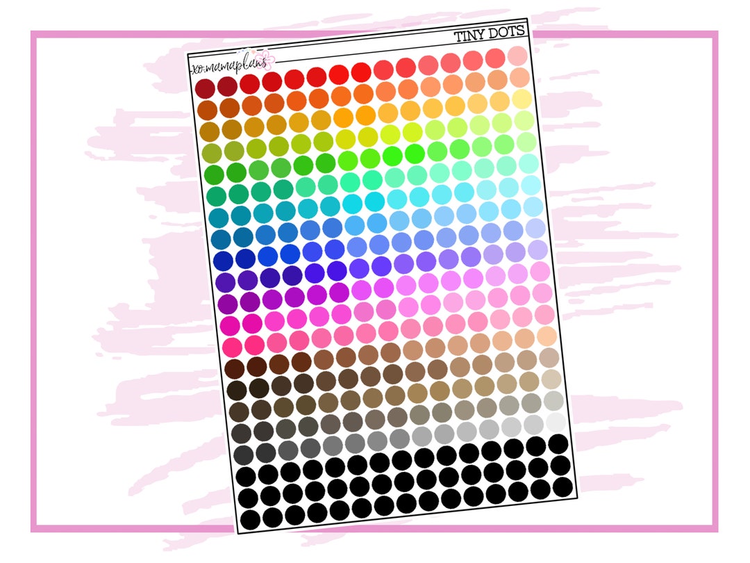 Tiny Dot | Planner Stickers - Etsy