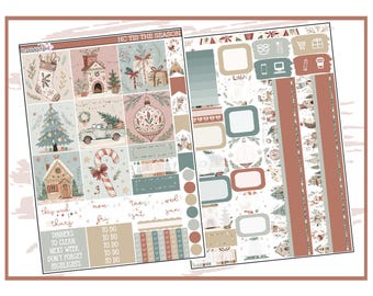 Tis The Season Hobonichi Cousin Weekly | Planner Sticker Kit