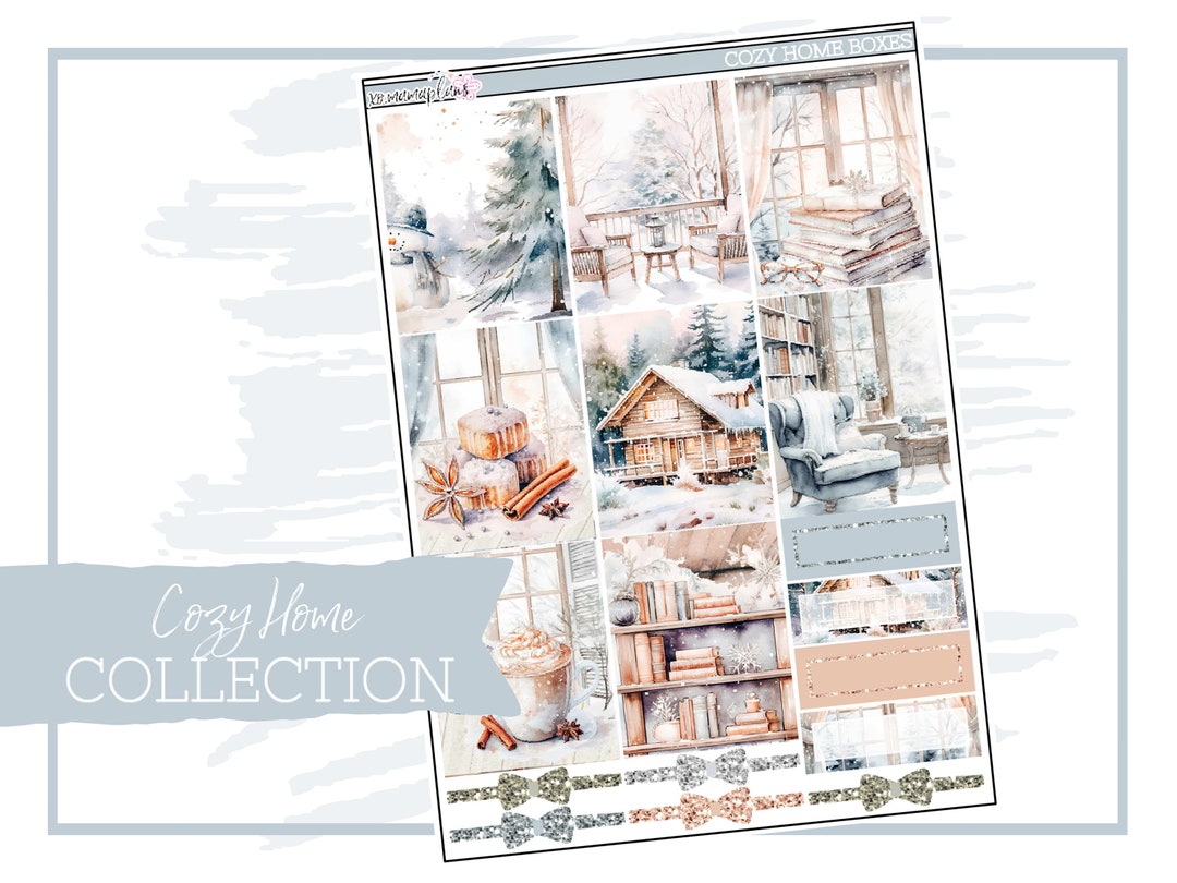 Cozy Home Collection | Planner Sticker Kit - Etsy