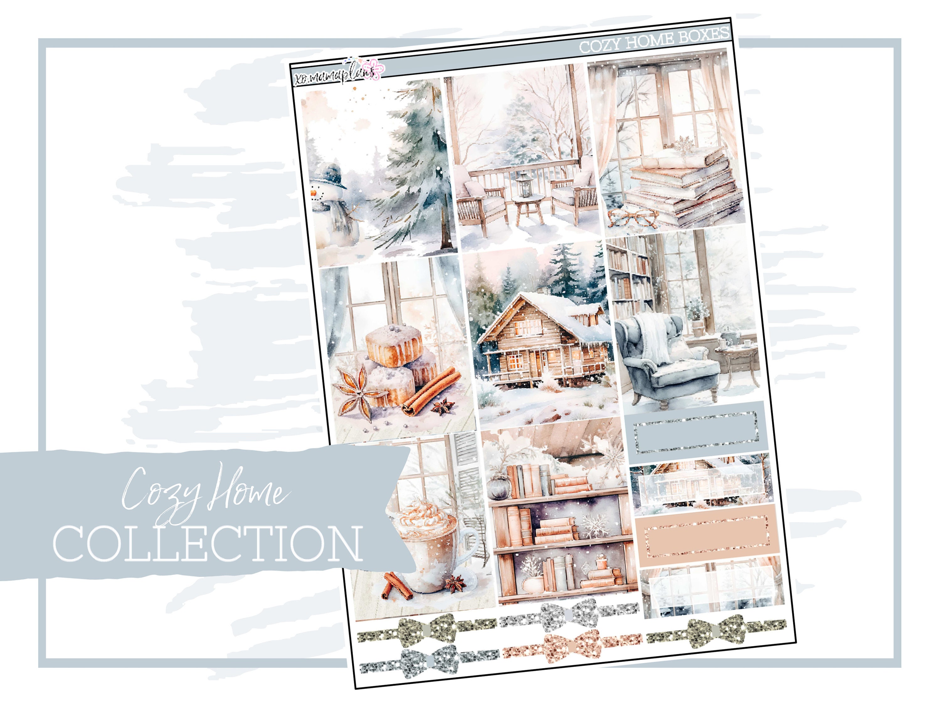 Cozy Home Collection | Planner Sticker Kit - Etsy