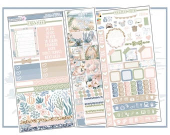 Serenity Sands Hobonichi Weeks Kit | Planner Sticker Kit