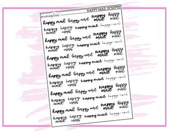 Happy Mail Scripts | Planner Stickers