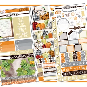 Pumpkin Life Hobonichi Weeks | Planner Sticker Kit