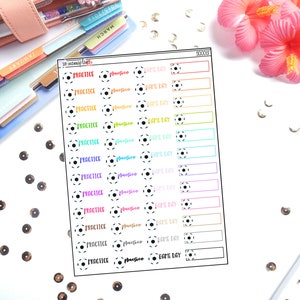 Soccer Practice Game Day Sports | Planner Stickers | Perfect for any planne