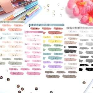 014 MNML STIX- To Do Swatches | Clear Matte Planner Stickers