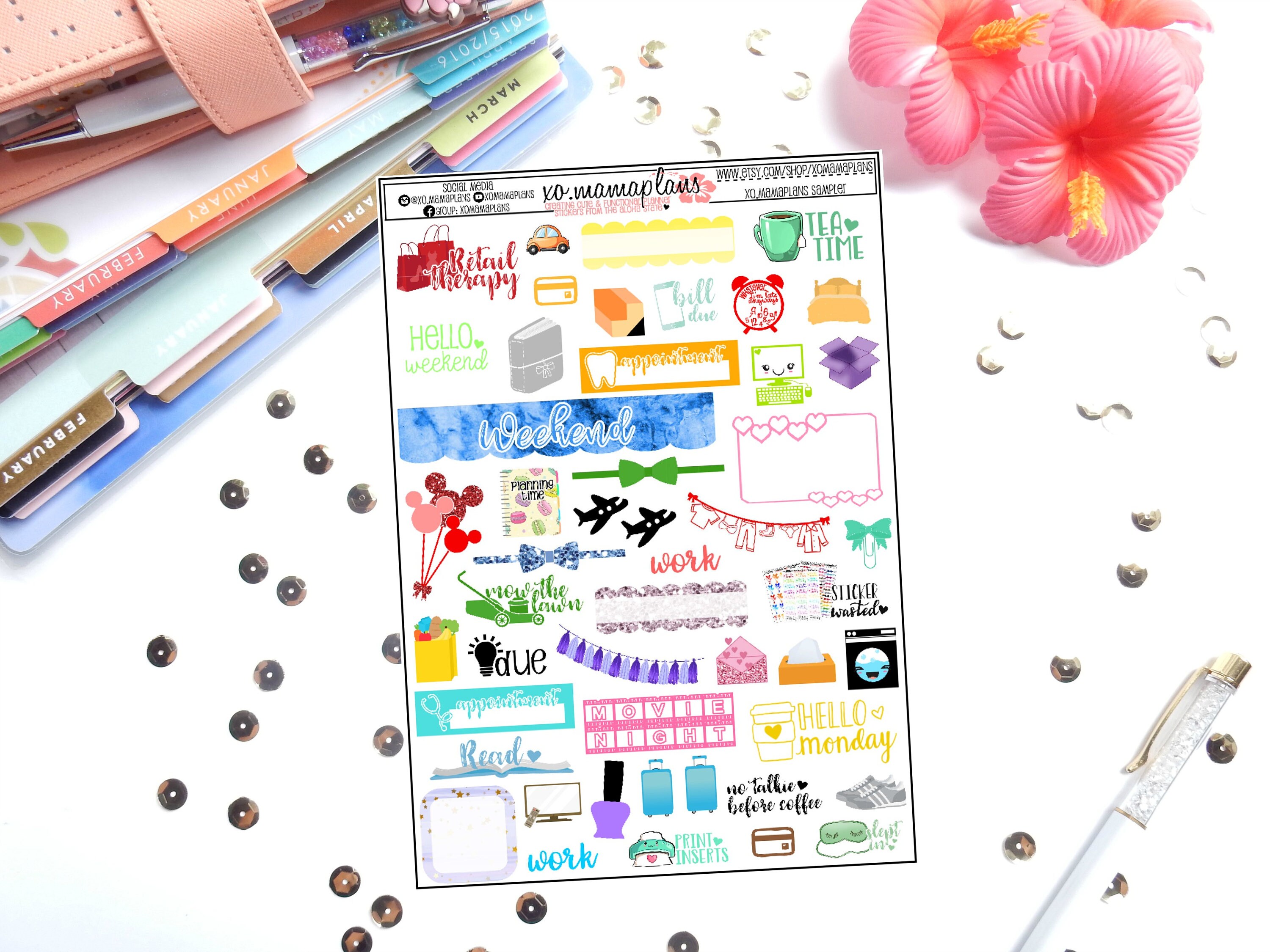 XOMAMAPLANS Sampler | Perfect for any planner