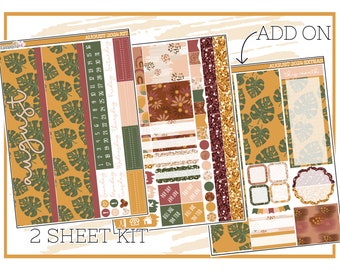 August 2024 EC Neutral Month View Kit | Standard Planner