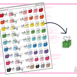 Sick Day | Planner Stickers