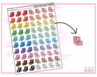 Mail/Moving Box | Planner Stickers