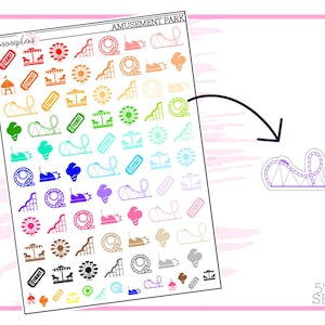 Parc d'attractions | Stickers agenda