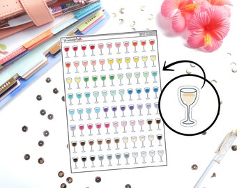 Wine Glass | Planner Stickers