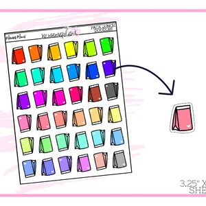 Mamas Minis - Pack Lunch Doodle | Planner Stickers