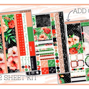 July 2025 EC Neutral Month View Kit | Standard Planner
