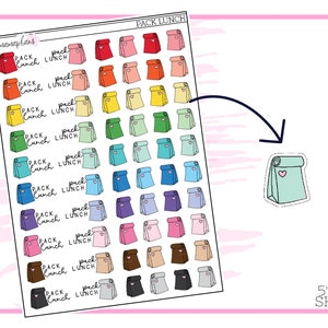 Pack Lunch | Planner Stickers