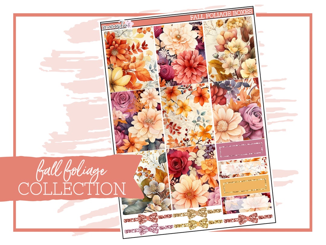 Fall Foliage Collection | Planner Sticker Kit - Etsy