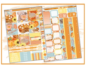 Pumpkin Pie Hobonichi Cousin Weekly | Planner Sticker Kit