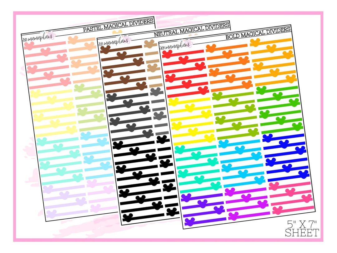 Magical Divider | Planner Stickers - Etsy