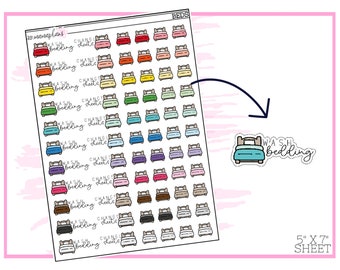 Bed Icons | Planner Stickers