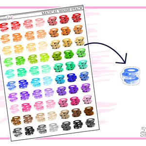 Magical Washi Stack | Planner Stickers