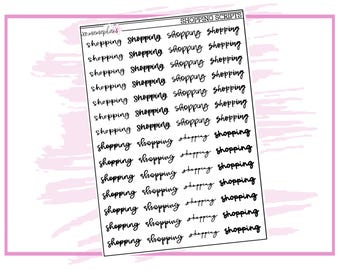 Shopping Scripts | Planner Stickers