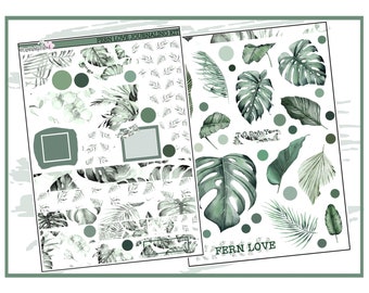 Fern Love Journaling Kit | Planer Sticker Kit