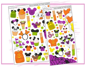 Halloween at the Parks Deco | Planner Stickers