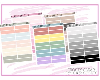 018 MNML STIX- Streifen | Klar matte Planer Sticker