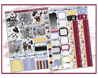 Steamboat Willie Hobonichi Cousin Weekly | Planner Sticker Kit