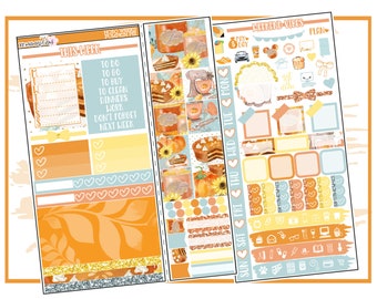Pumpkin Pie Hobonichi Weeks | Planner Sticker Kit