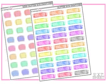 Glitter Box Swatches | Planner Sticker