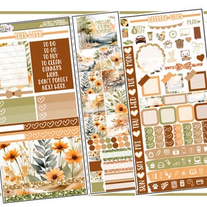 Autumn Forest Hobonichi Weeks | Planner Sticker Kit