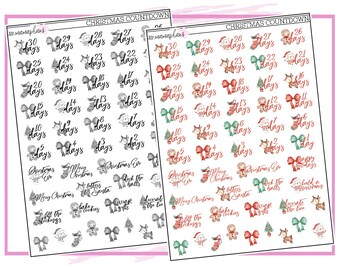 Christmas Countdown | Planner Stickers