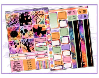 Sweet Spooks Hobonichi Cousin Weekly | Planner Sticker Kit