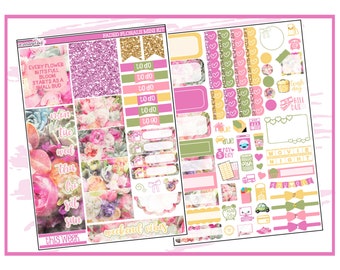 Faded Florals Mini Kit | Planner Stickers