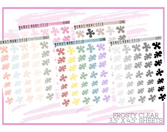 024 MNML STIX- Splotches | Clear Matte Planner Stickers