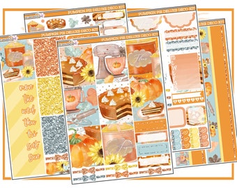 Pumpkin Pie Deluxe Deco Kit | Weekly Planner Sticker Kit