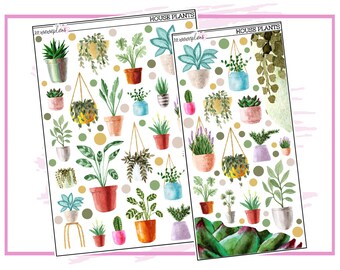 House Plants Deco | Planner Stickers