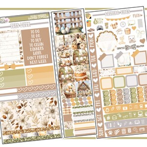 Easter Cottage Hobonichi Weeks | Planner Sticker Kit