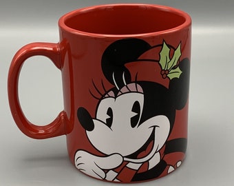 ミニーマウス クリスマス ディズニー ギャラリー コーヒー ティー マグカップ レッド 特大 24オンス