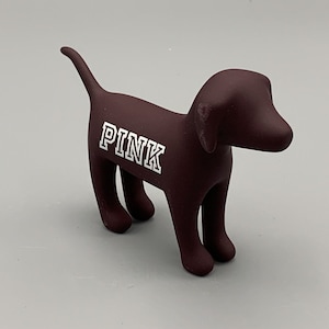 Victoria's Secret PINK Friday Limited Edition Collectible Mini Dog Burgundy image 2