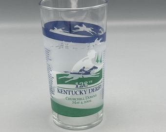 Bicchiere da Kentucky Derby 2002, 128° Churchill Downs, 4 maggio 2002, souvenir da bar