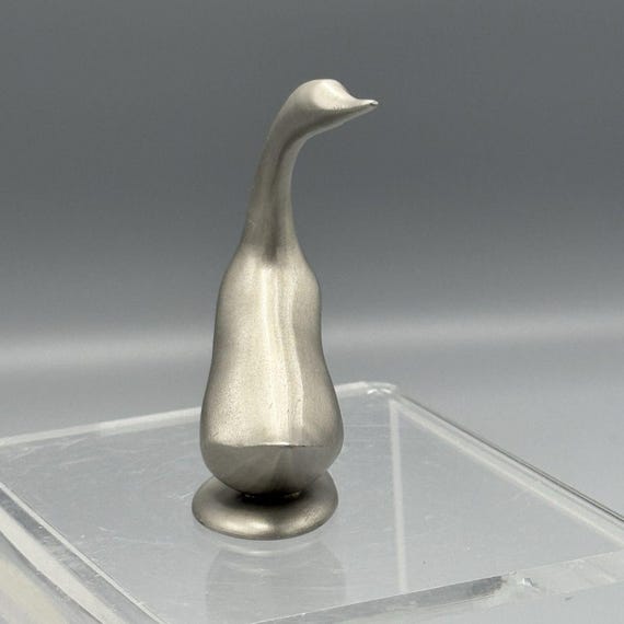 Vintage Selangor Pewter Bird Figurine Goose Duck Swan 7707